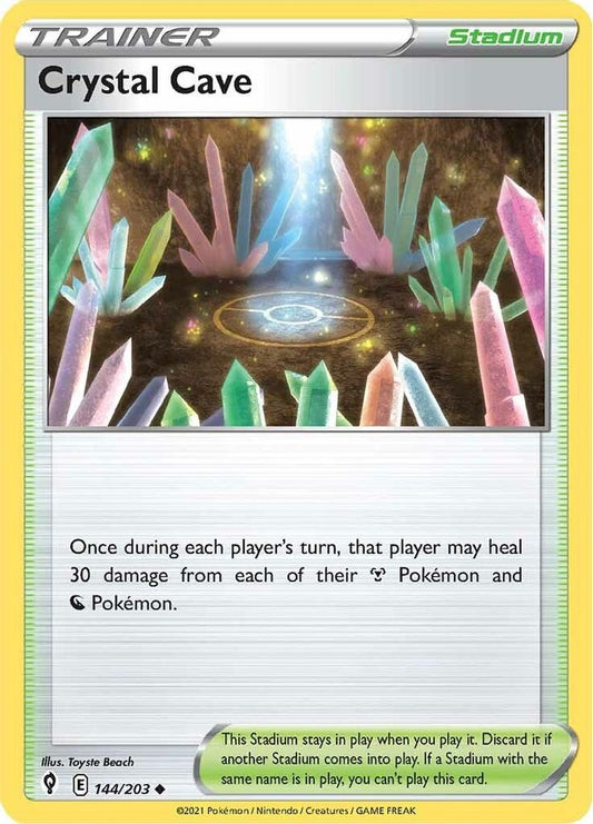 Crystal Cave 144  SWSH07 Evolving Skies - Uncommon