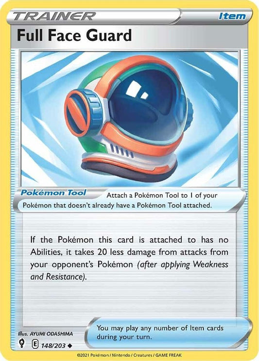 Full Face Guard 148  - Reverse Holofoil SWSH07 Evolving Skies - Uncommon