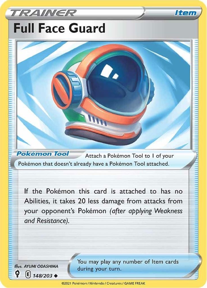 Full Face Guard 148  SWSH07 Evolving Skies - Uncommon