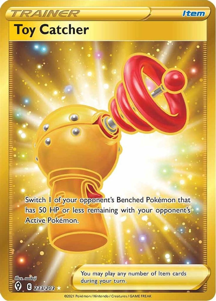 Toy Catcher (Secret) 233  - Holofoil SWSH07 Evolving Skies - Secret Rare