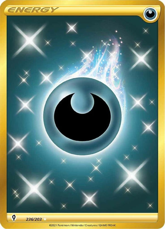 Darkness Energy (Secret) 236  - Holofoil SWSH07 Evolving Skies - Secret Rare