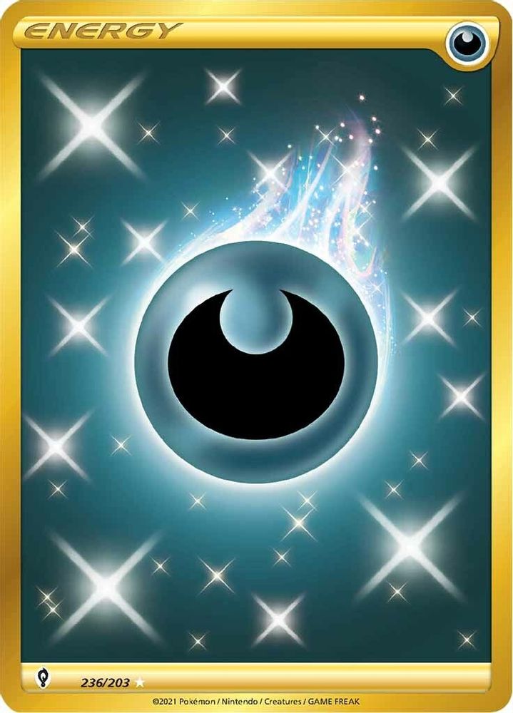 Darkness Energy (Secret) 236  - Holofoil SWSH07 Evolving Skies - Secret Rare
