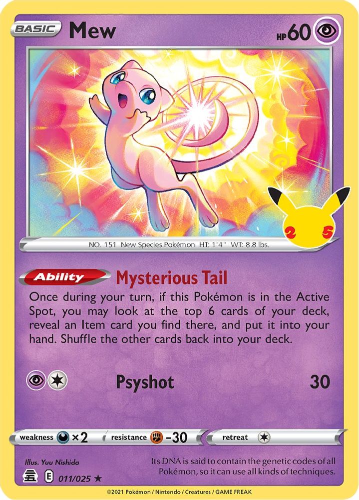 Mew 011  - Holofoil Celebrations - Holo Rare
