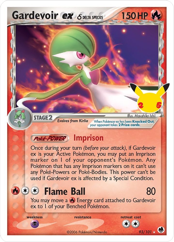 Gardevoir ex (Delta Species) 093  - Holofoil Celebrations Classic Collection - Classic Collection