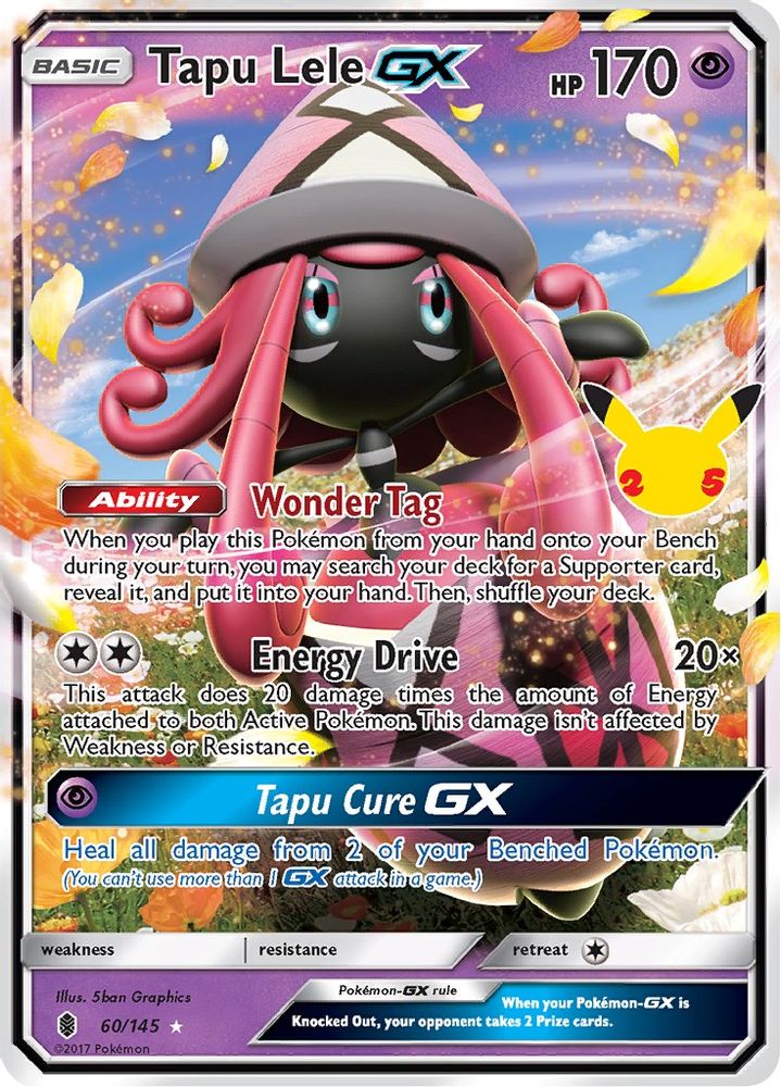 Tapu Lele GX 060  - Holofoil Celebrations Classic Collection - Classic Collection
