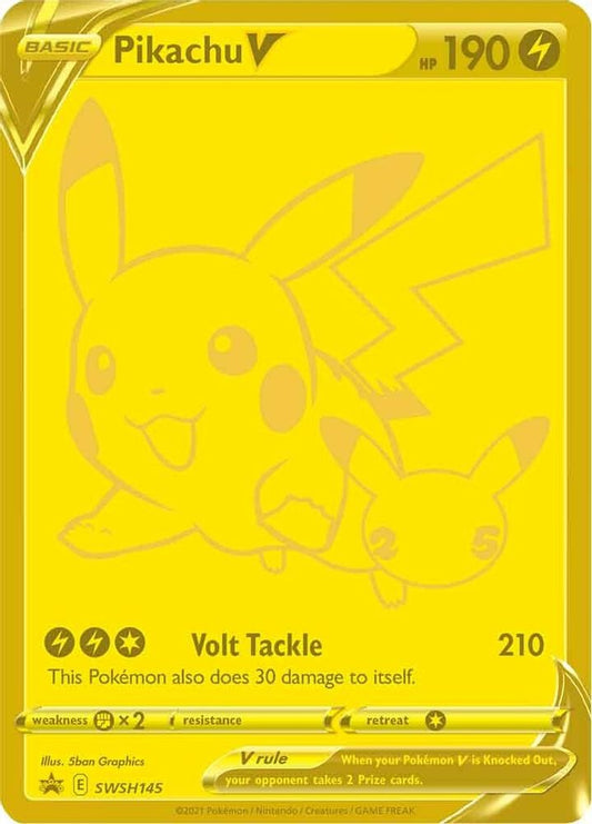 Pikachu V SWSH145  - Holofoil SWSH Sword & Shield Promo Cards - Promo
