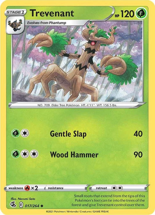 Trevenant 017  - Reverse Holofoil SWSH08 Fusion Strike - Uncommon