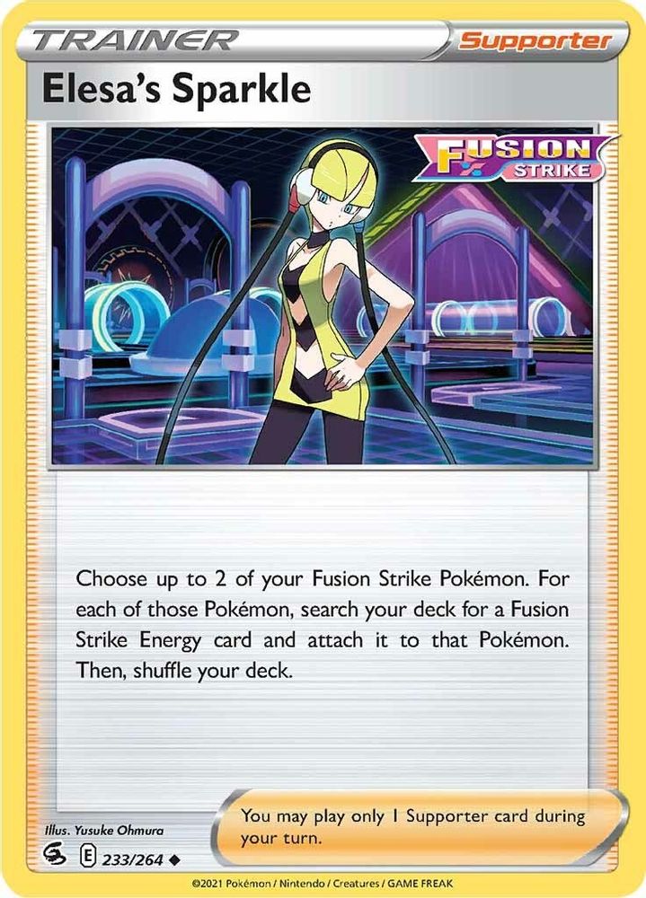 Elesa's Sparkle 233  SWSH08 Fusion Strike - Uncommon