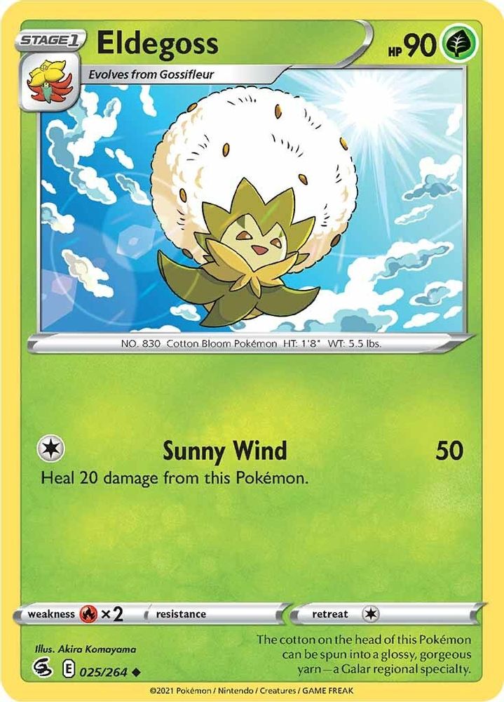 Eldegoss 025  SWSH08 Fusion Strike - Uncommon