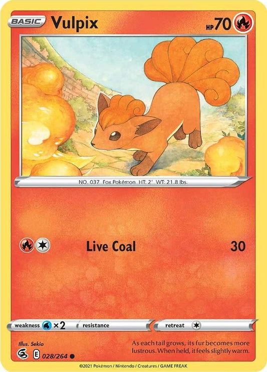 Vulpix (28) (28) 028  SWSH08 Fusion Strike - Common