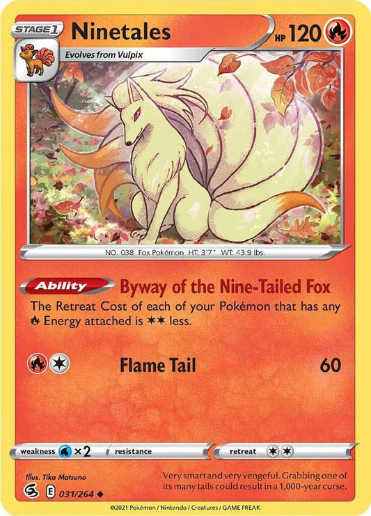Ninetales (31) (31) 031  SWSH08 Fusion Strike - Uncommon