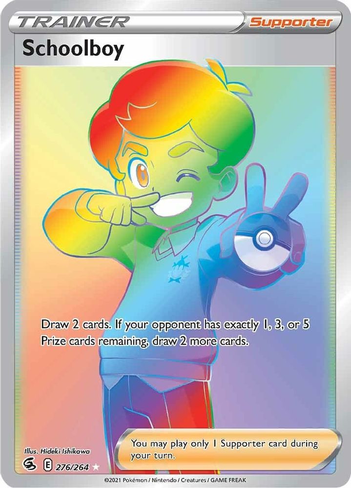 Schoolboy (Secret) 276  - Holofoil SWSH08 Fusion Strike - Secret Rare
