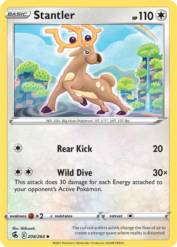 Stantler 208  SWSH08 Fusion Strike - Uncommon