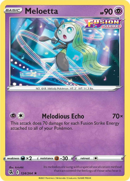 Meloetta 124  SWSH08 Fusion Strike - Rare