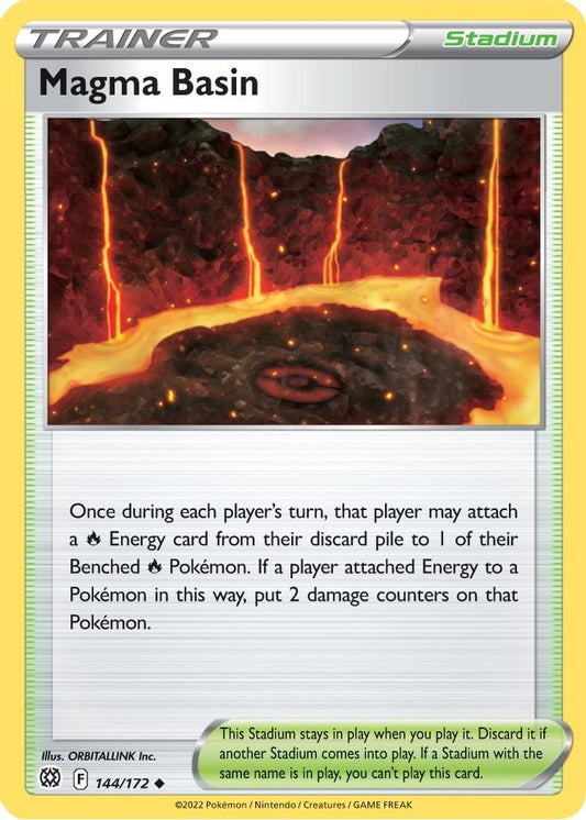 Magma Basin 144  - Reverse Holofoil SWSH09 Brilliant Stars - Uncommon