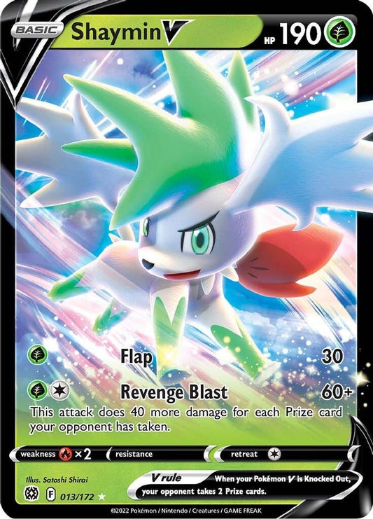 Shaymin V 013  - Holofoil SWSH09 Brilliant Stars - Ultra Rare