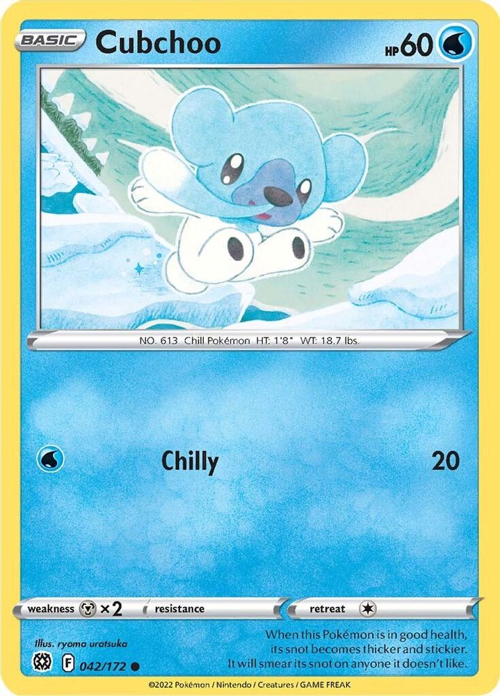 Cubchoo 042  SWSH09 Brilliant Stars - Common