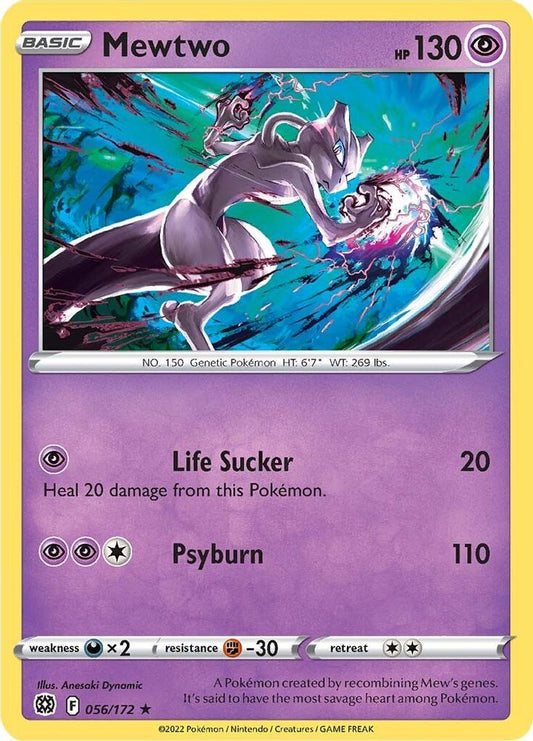Mewtwo 056  SWSH09 Brilliant Stars - Rare