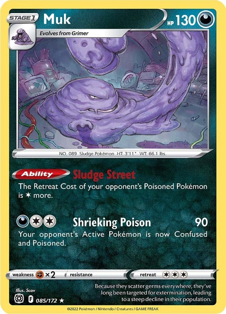 Muk 085  SWSH09 Brilliant Stars - Rare