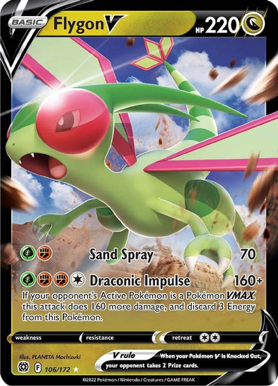 Flygon V 106  - Holofoil SWSH09 Brilliant Stars - Ultra Rare