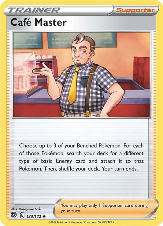 Cafe Master 133  - Reverse Holofoil SWSH09 Brilliant Stars - Uncommon