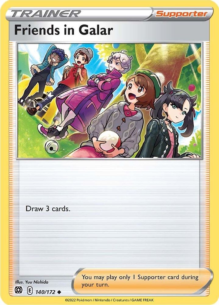 Friends in Galar 140  - Reverse Holofoil SWSH09 Brilliant Stars - Uncommon