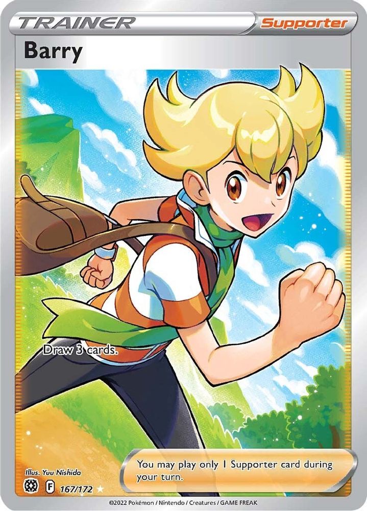 Barry (Full Art) 167  - Holofoil SWSH09 Brilliant Stars - Ultra Rare
