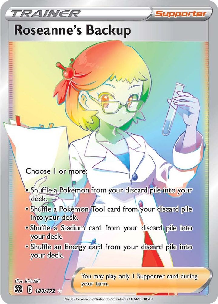 Roseanne's Backup (Secret) 180  - Holofoil SWSH09 Brilliant Stars - Secret Rare