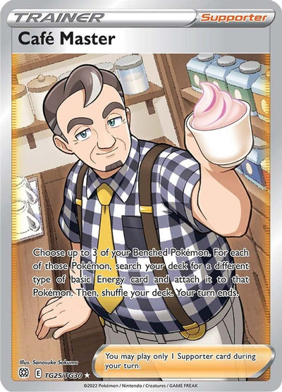 Cafe Master TG25 - Holofoil SWSH09 Brilliant Stars Trainer Gallery - Ultra Rare