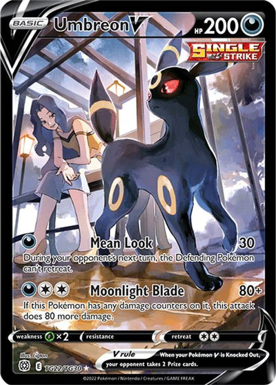 Umbreon V TG22 - Holofoil SWSH09 Brilliant Stars Trainer Gallery - Ultra Rare