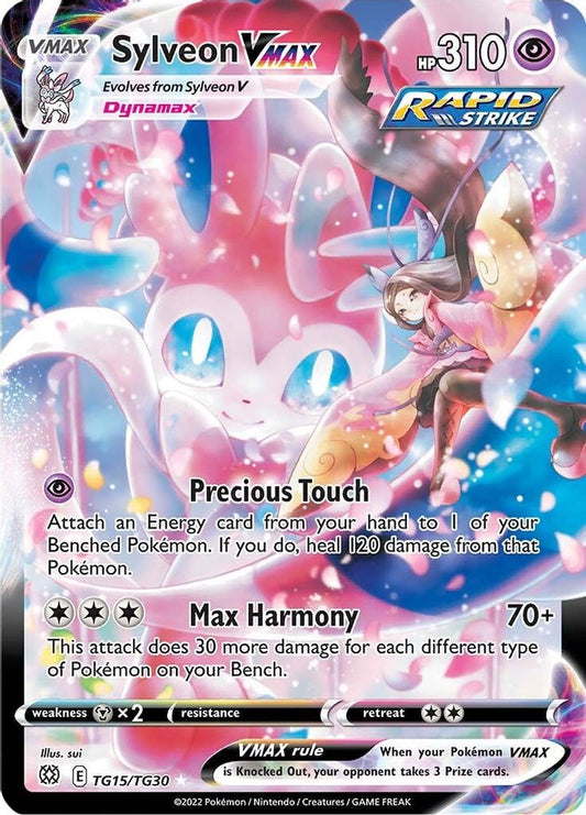 Sylveon VMAX TG15  - Holofoil SWSH09 Brilliant Stars Trainer Gallery - Ultra Rare