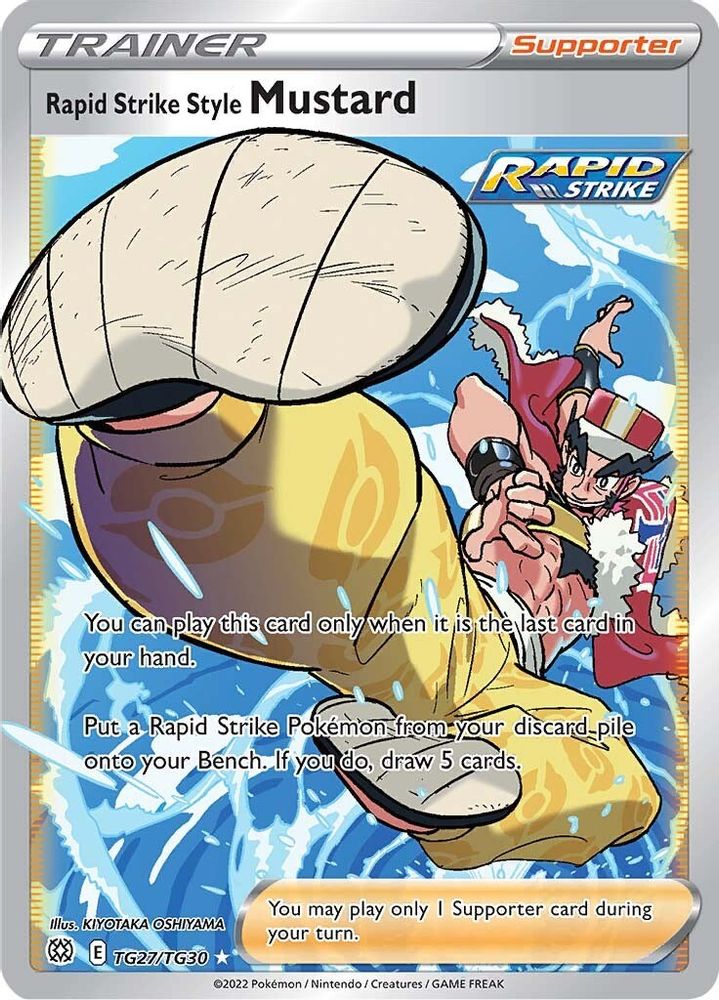 Rapid Strike Style Mustard TG27  - Holofoil SWSH09 Brilliant Stars Trainer Gallery - Ultra Rare