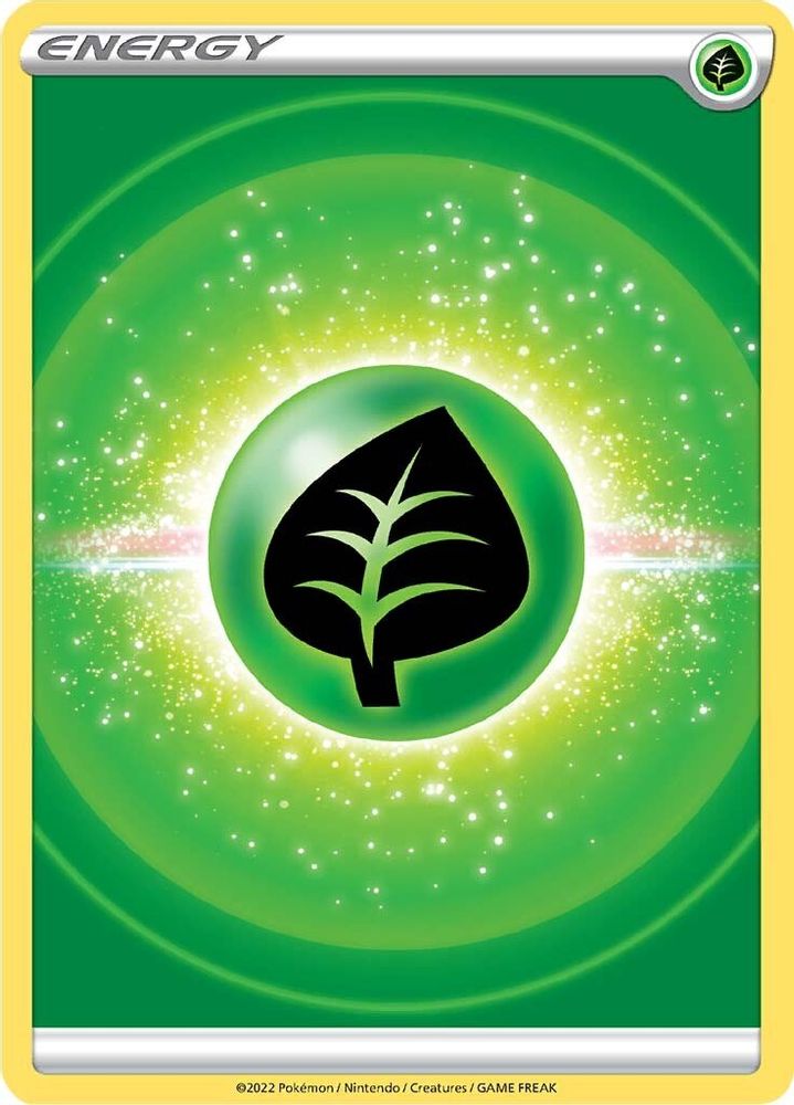 Grass Energy (2022 Unnumbered)  - Reverse Holofoil SWSH09 Brilliant Stars - Common