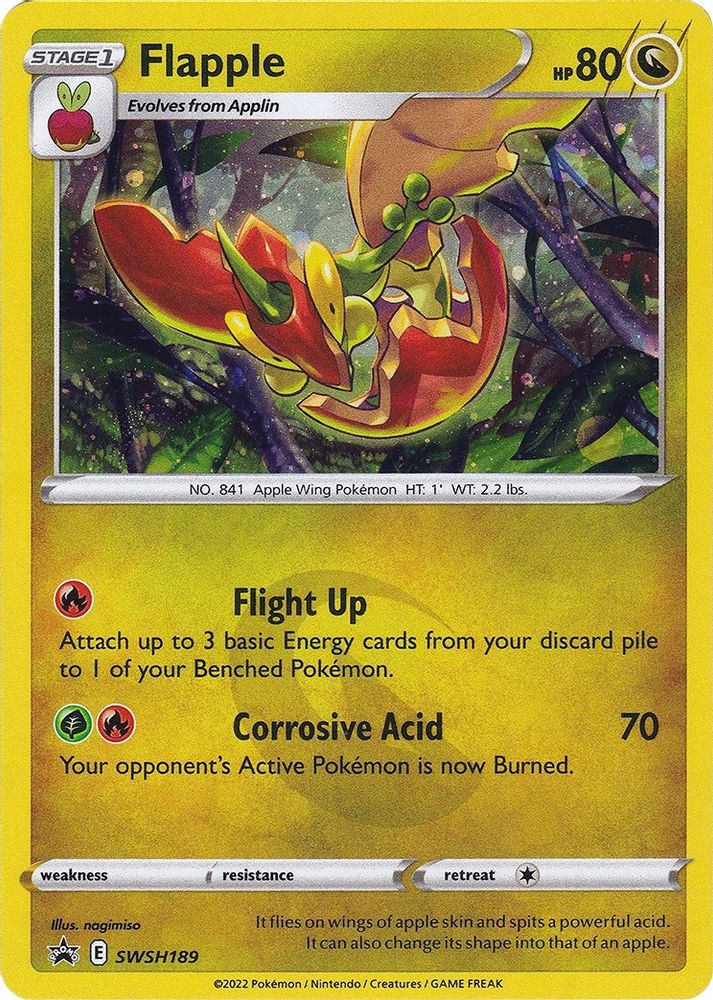 Flapple SWSH189  - Holofoil SWSH Sword & Shield Promo Cards - Promo
