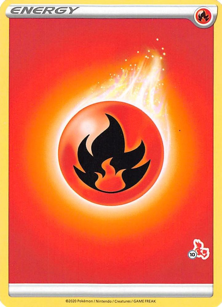 Fire Energy (#10 Cinderace Stamped)  Battle Academy 2022 - Promo