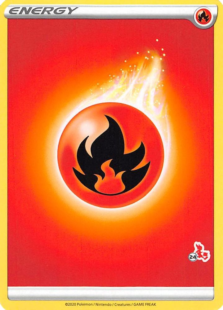 Fire Energy (#24 Cinderace Stamped)  Battle Academy 2022 - Promo