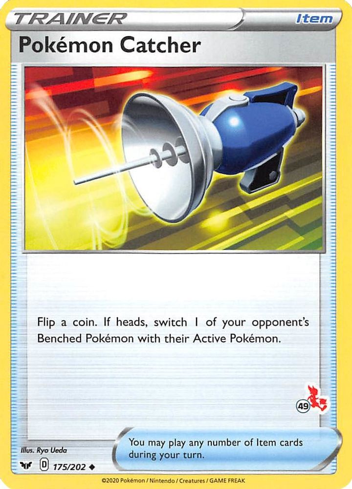 Pokemon Catcher - 175/202 (#49 Cinderace Stamped)/202  Battle Academy 2022 - Promo