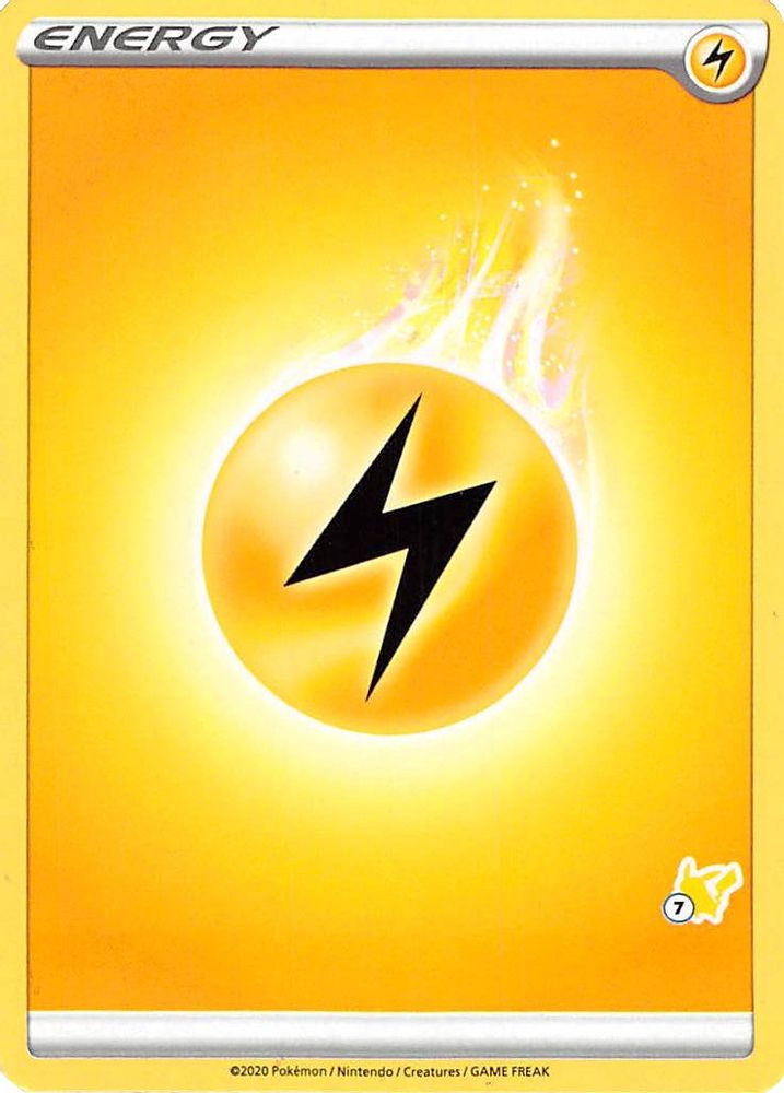 Lightning Energy (#7 Pikachu Stamped)  Battle Academy 2022 - Promo