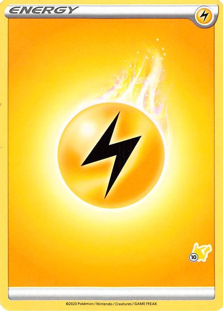 Lightning Energy (#10 Pikachu Stamped)  Battle Academy 2022 - Promo