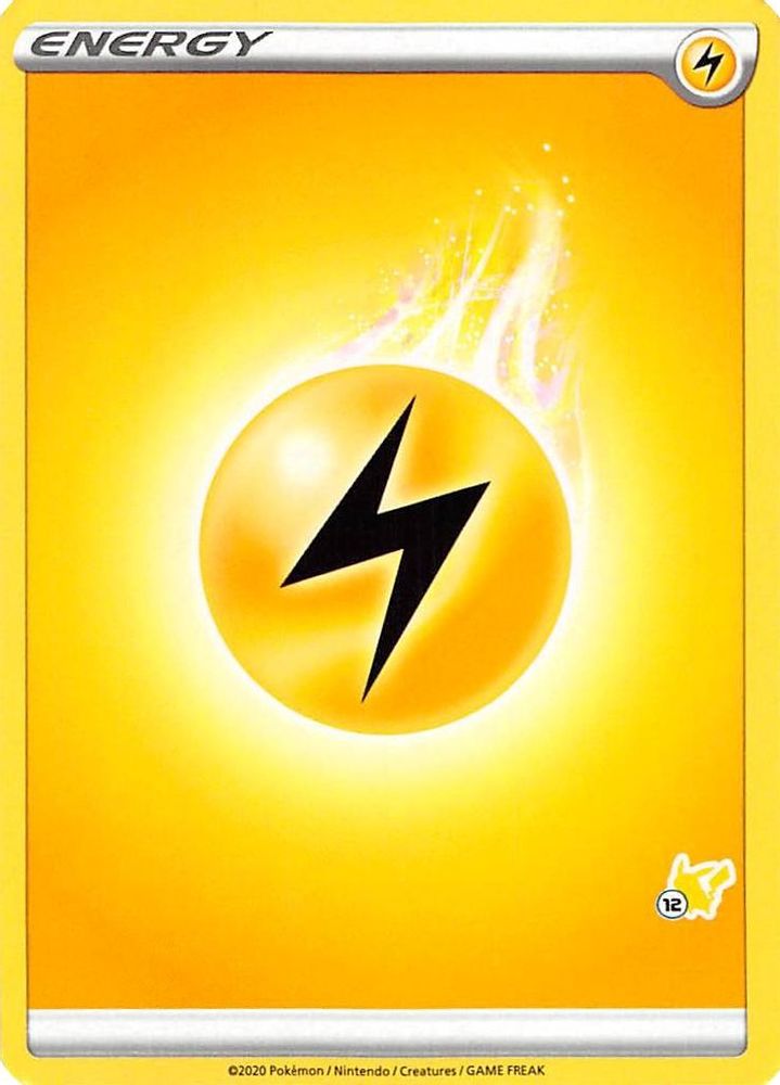 Lightning Energy (#12 Pikachu Stamped)  Battle Academy 2022 - Promo