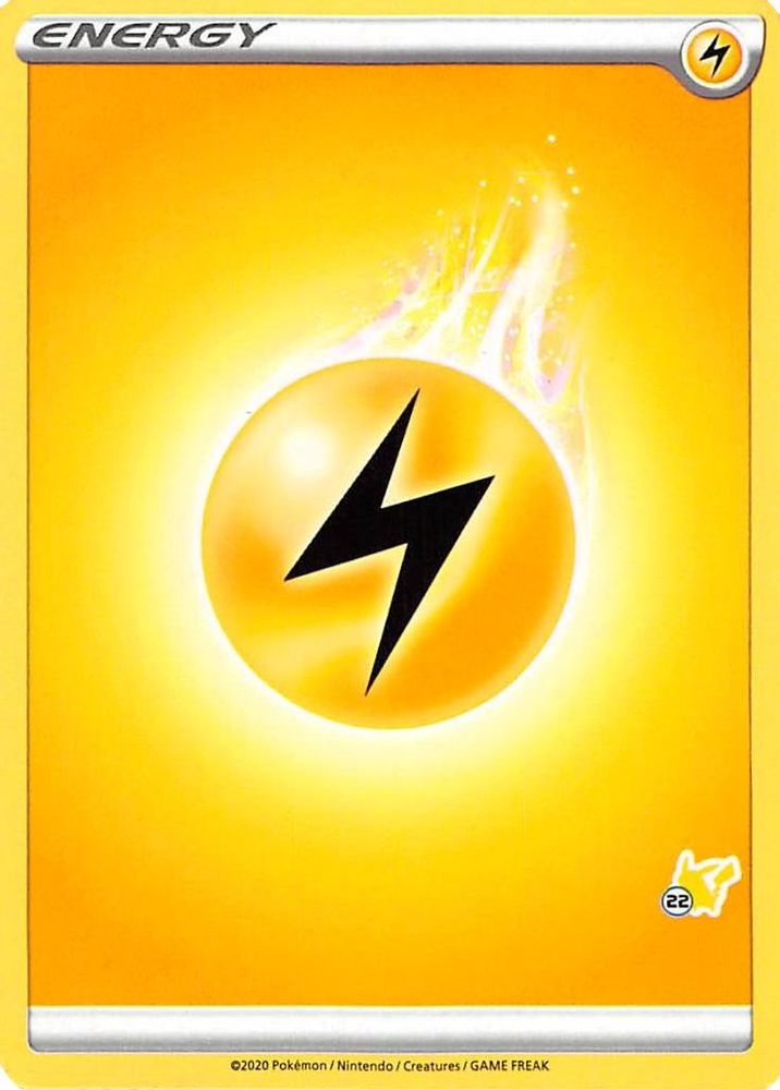 Lightning Energy (#22 Pikachu Stamped)  Battle Academy 2022 - Promo