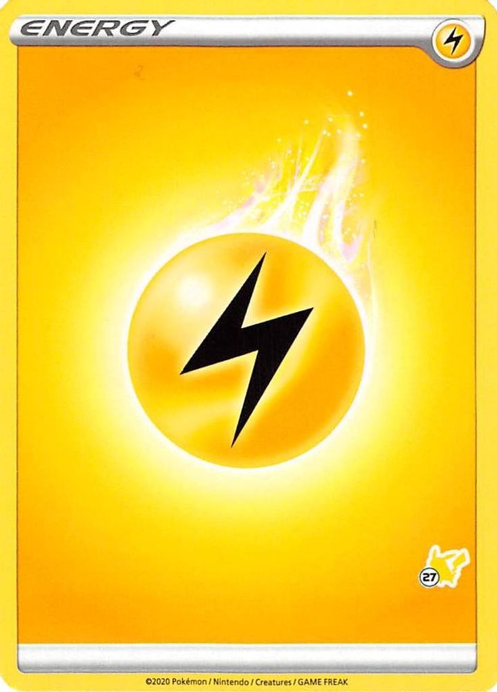 Lightning Energy (#27 Pikachu Stamped)  Battle Academy 2022 - Promo