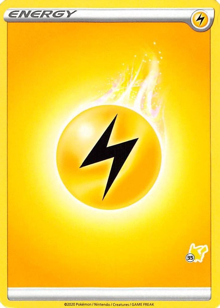 Lightning Energy (#35 Pikachu Stamped)  Battle Academy 2022 - Promo