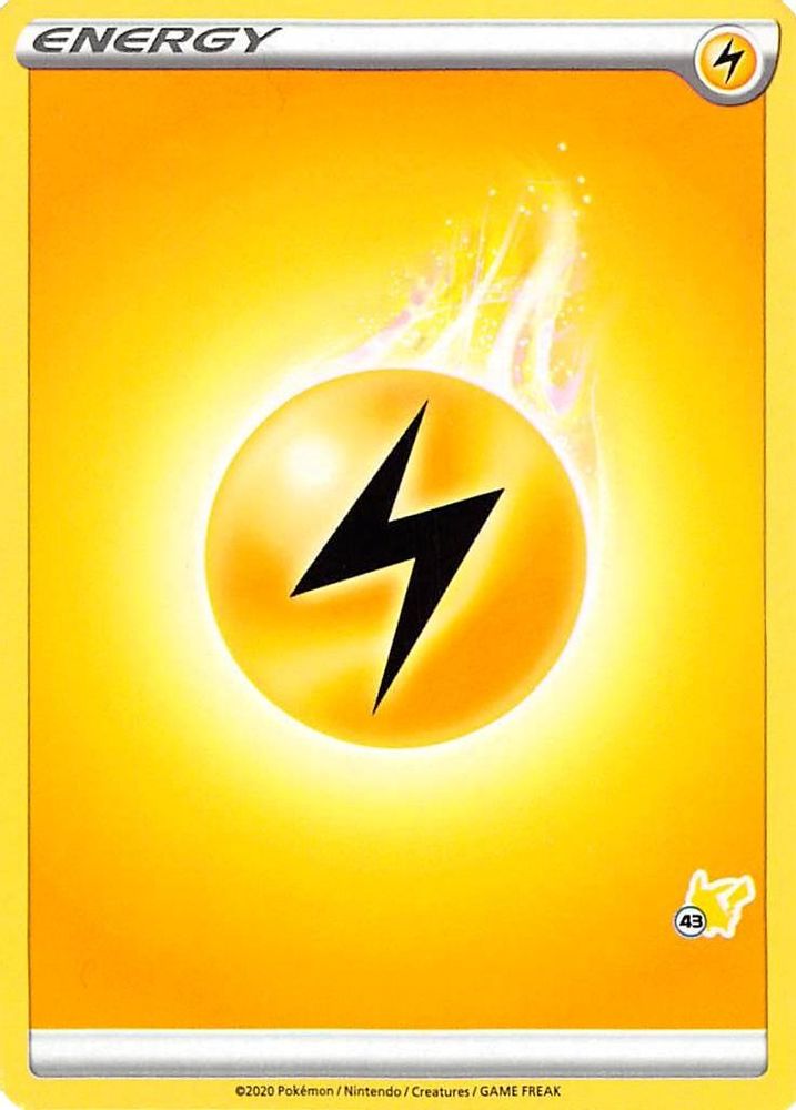 Lightning Energy (#43 Pikachu Stamped)  Battle Academy 2022 - Promo