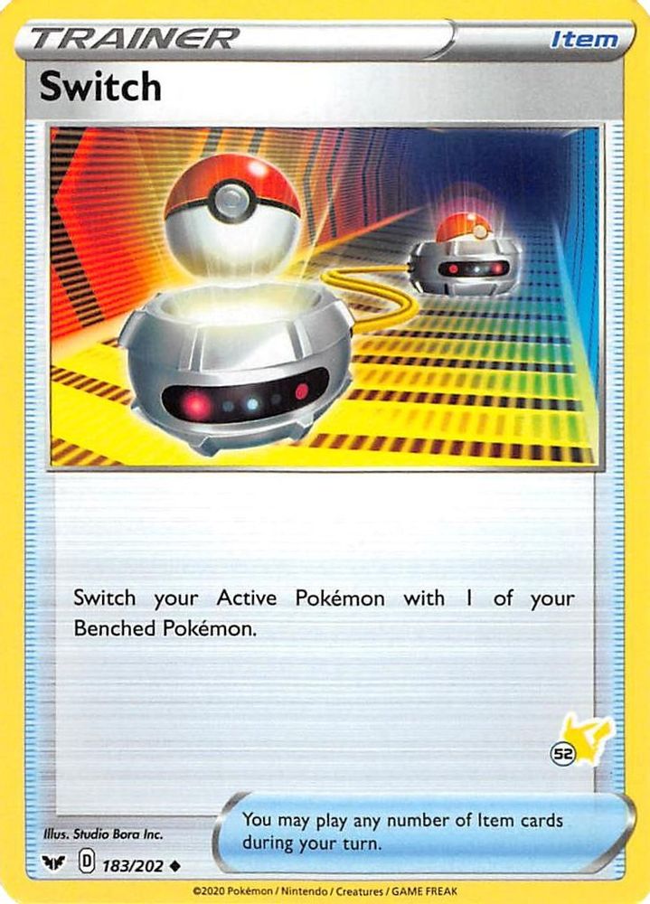 Switch (#52 Pikachu Stamped) 183/202  Battle Academy 2022 - Promo
