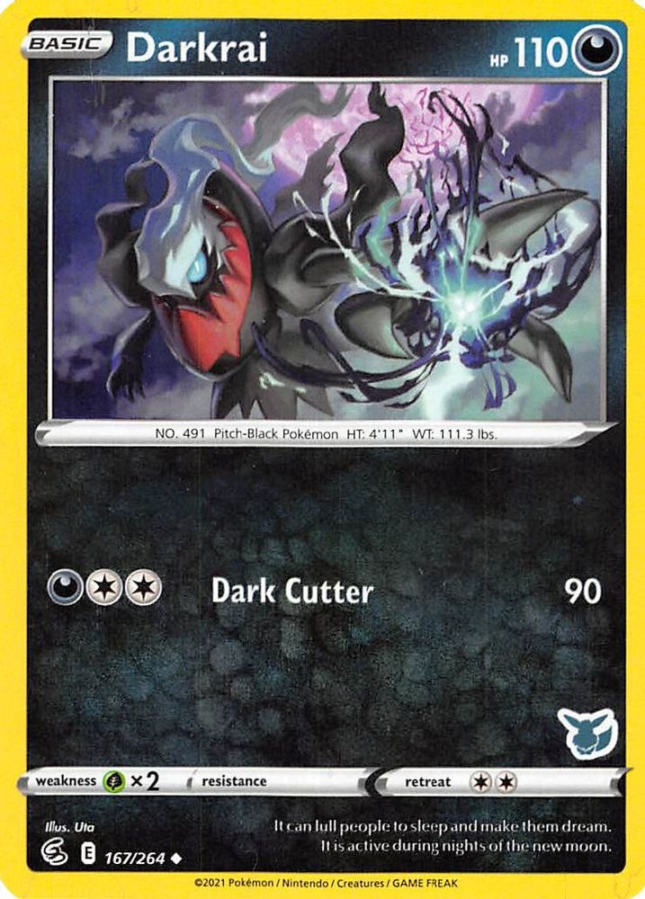 Darkrai (Eevee Stamped) 167/264  Battle Academy 2022 - Promo