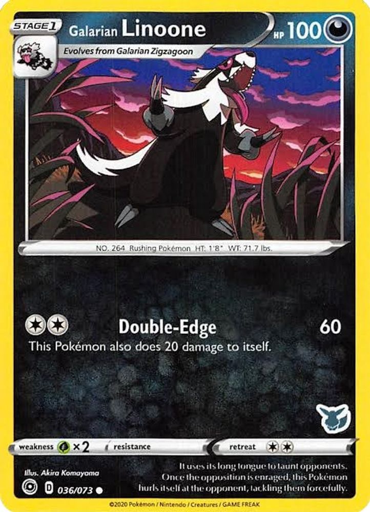 Galarian Linoone - 036/073 (Eevee Stamped)/073  Battle Academy 2022 - Promo