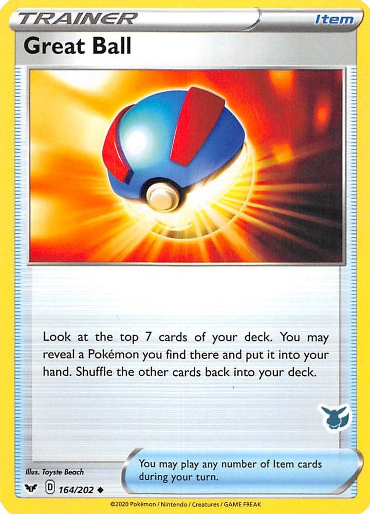 Great Ball - 164/202 (Eevee Stamped)/202  Battle Academy 2022 - Promo