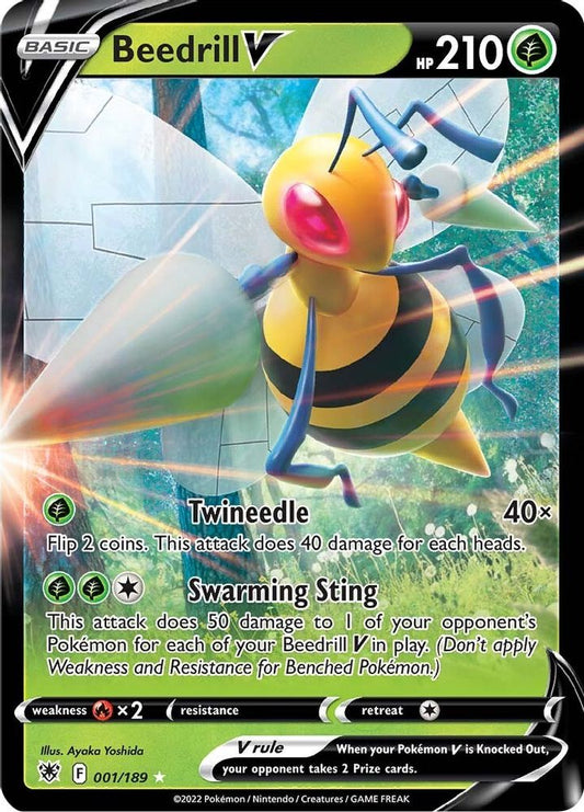 Beedrill V 001  - Holofoil SWSH10 Astral Radiance - Ultra Rare
