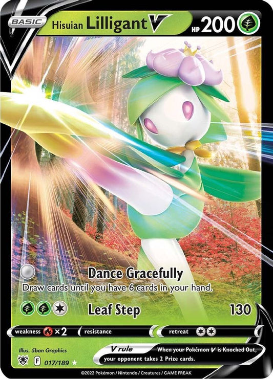 Hisuian Lilligant V 017  - Holofoil SWSH10 Astral Radiance - Ultra Rare